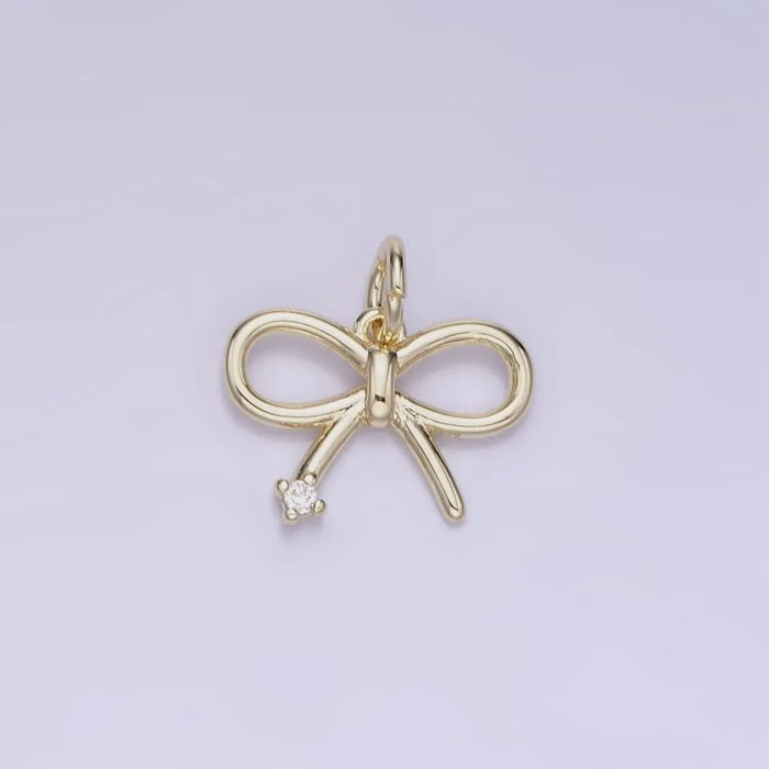 Mini Bow Crysal Accent Charm Mini Bow Crysal Accent Charm Charms