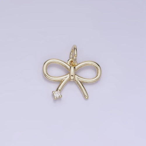 Mini Bow Crysal Accent Charm Mini Bow Crysal Accent Charm Charms
