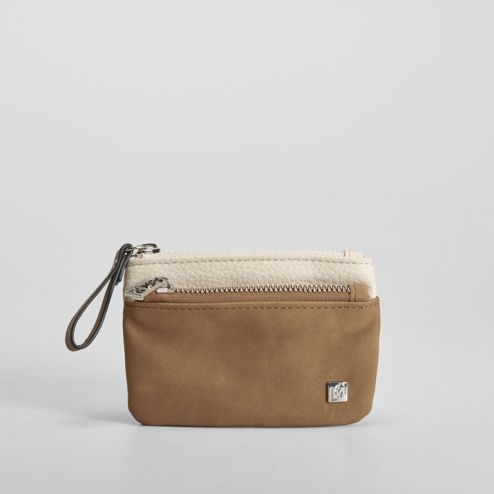 Monedero bicolor beige PICCOLA PIU
