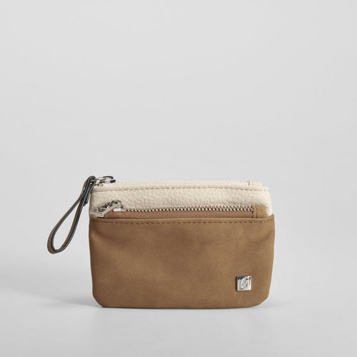 Monedero bicolor beige PICCOLA PIU