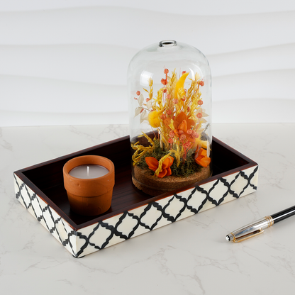 Moroccan Bone Inlay Vanity Decorative Bathroom Tray 10x6