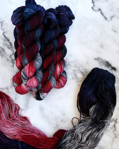 Destination Yarn fingering weight yarn Moulin Rouge - All Bases