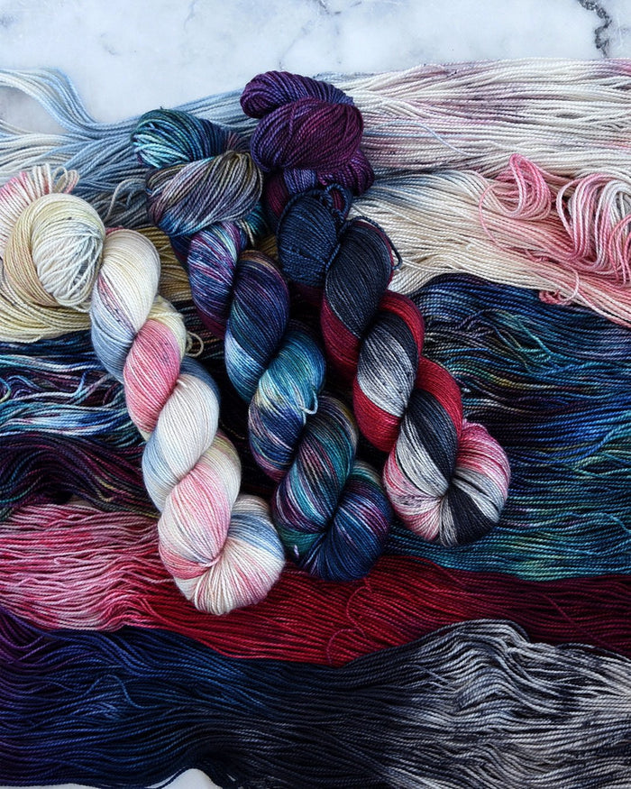 Destination Yarn fingering weight yarn Moulin Rouge - All Bases