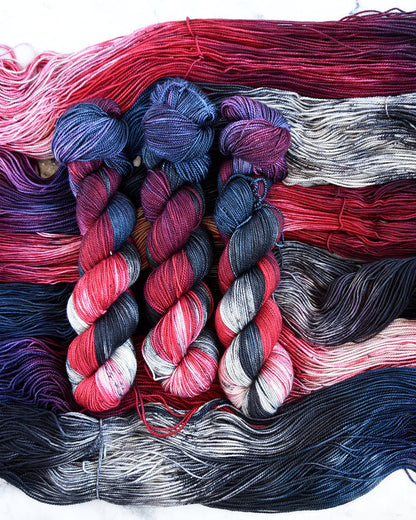 Destination Yarn fingering weight yarn Moulin Rouge - All Bases
