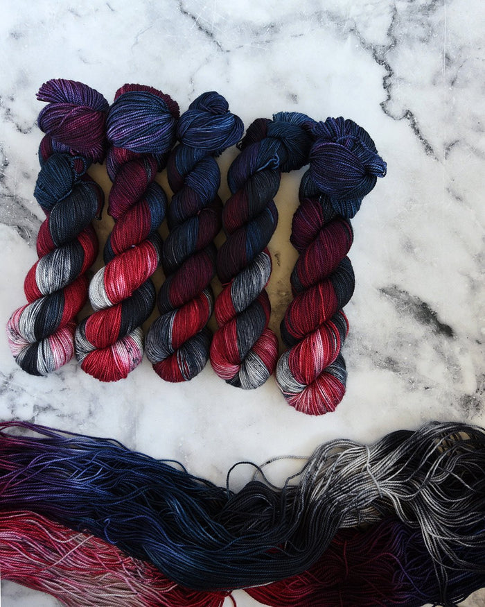 Destination Yarn fingering weight yarn Moulin Rouge - All Bases