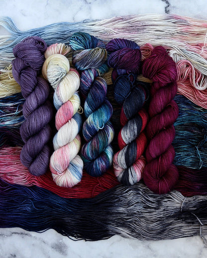Destination Yarn fingering weight yarn Moulin Rouge - All Bases