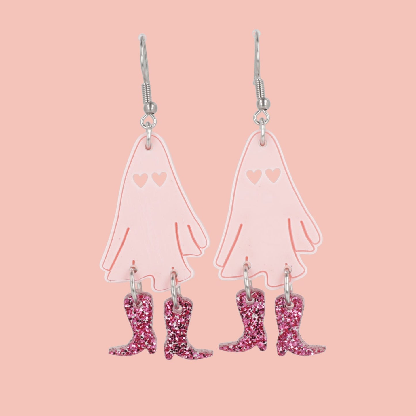 Pink Let's Go Ghouls Earrings