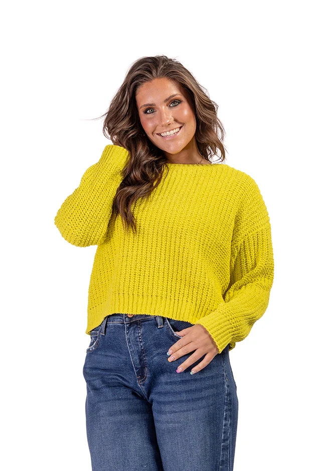 Women's Oversized Chenille Pullover Sweater