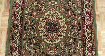 Concord Global Trading Area Rugs Persian Classics 2035 Green Stair Runner and Area Rugs  Poly Turkey