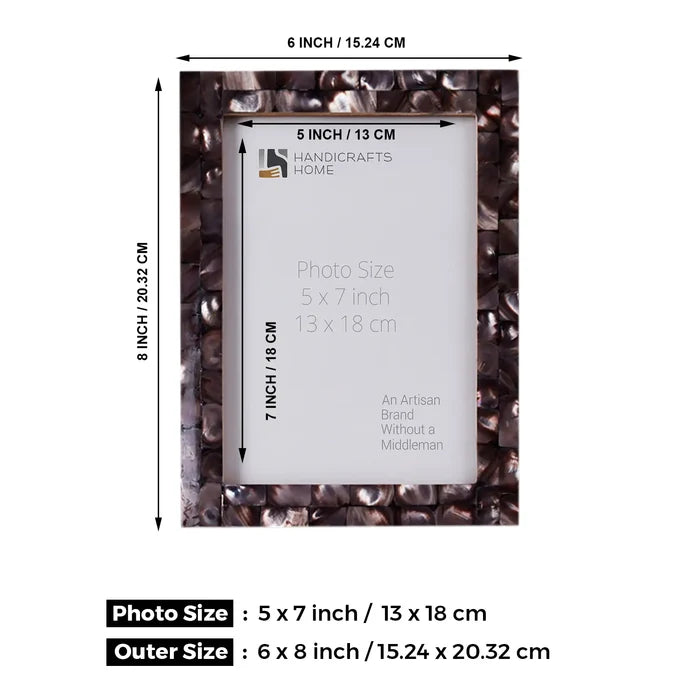 Picture Frame Set of 3 | Lazy Sunday Collection | Fits 5x7 Photos