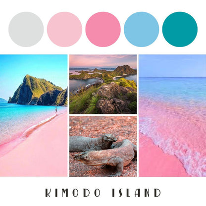 Destination Yarn Sport Weight Pink Beach at Komodo island - Sport Weight