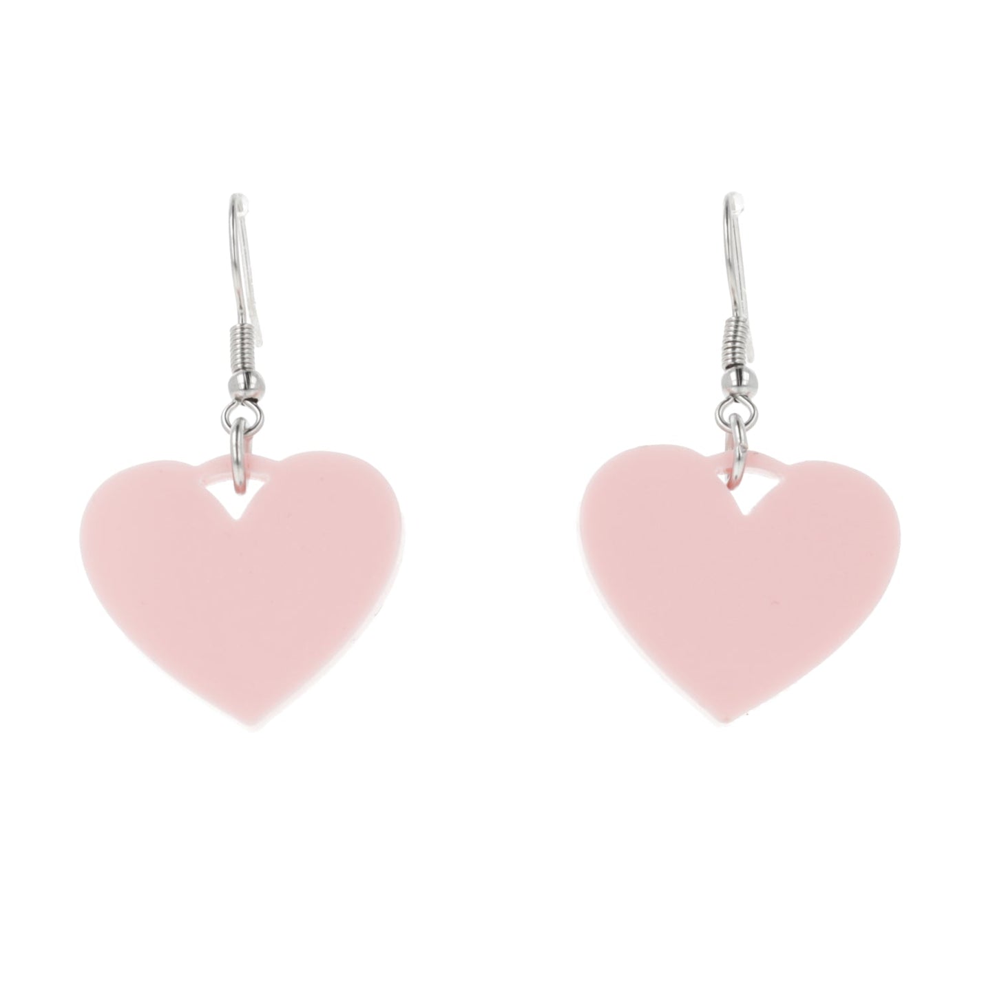Pink Heart Mini Drop Earrings