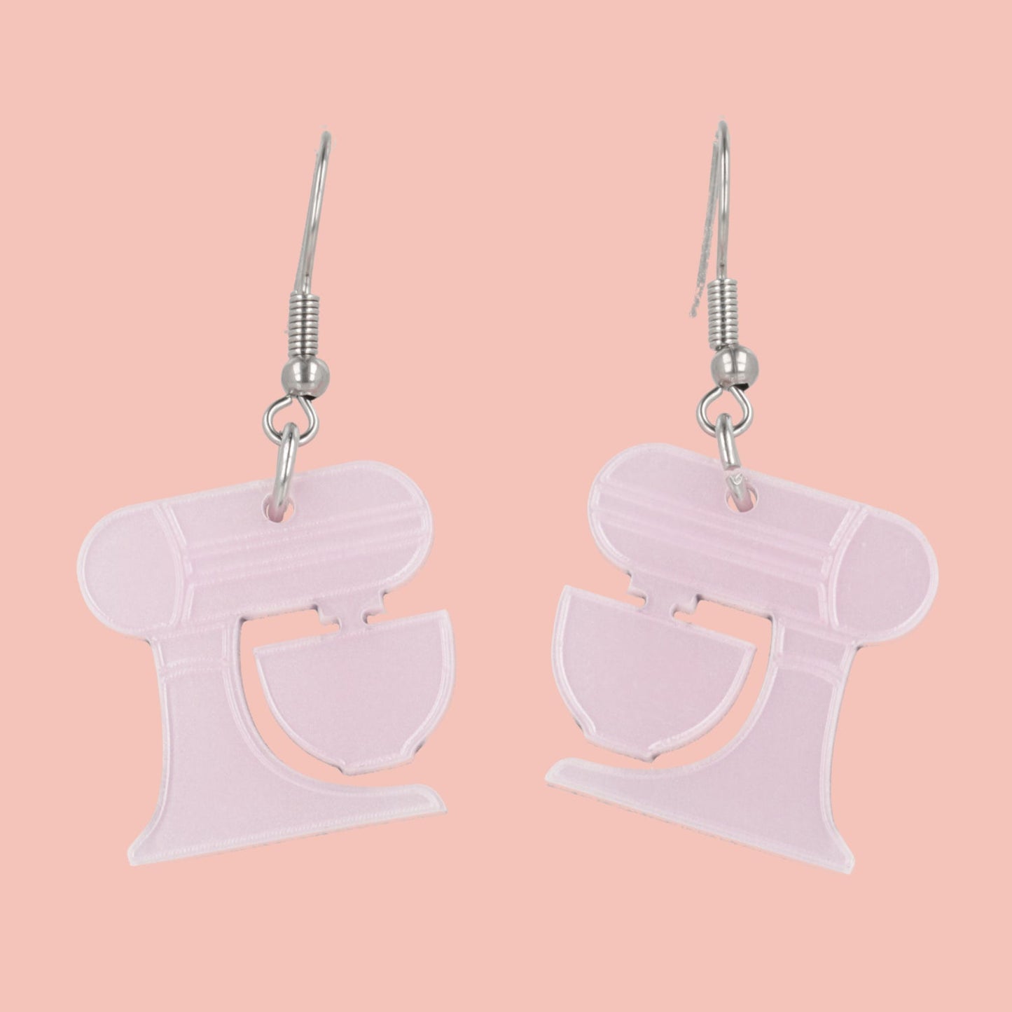 Pink Stand Mixer Earrings