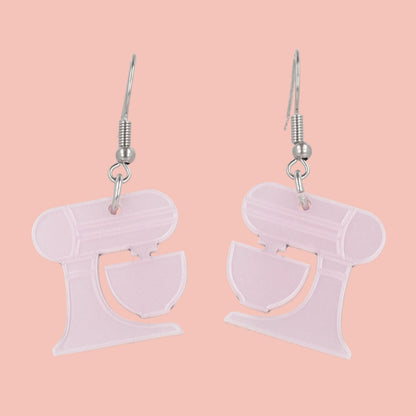 Pink Stand Mixer Earrings