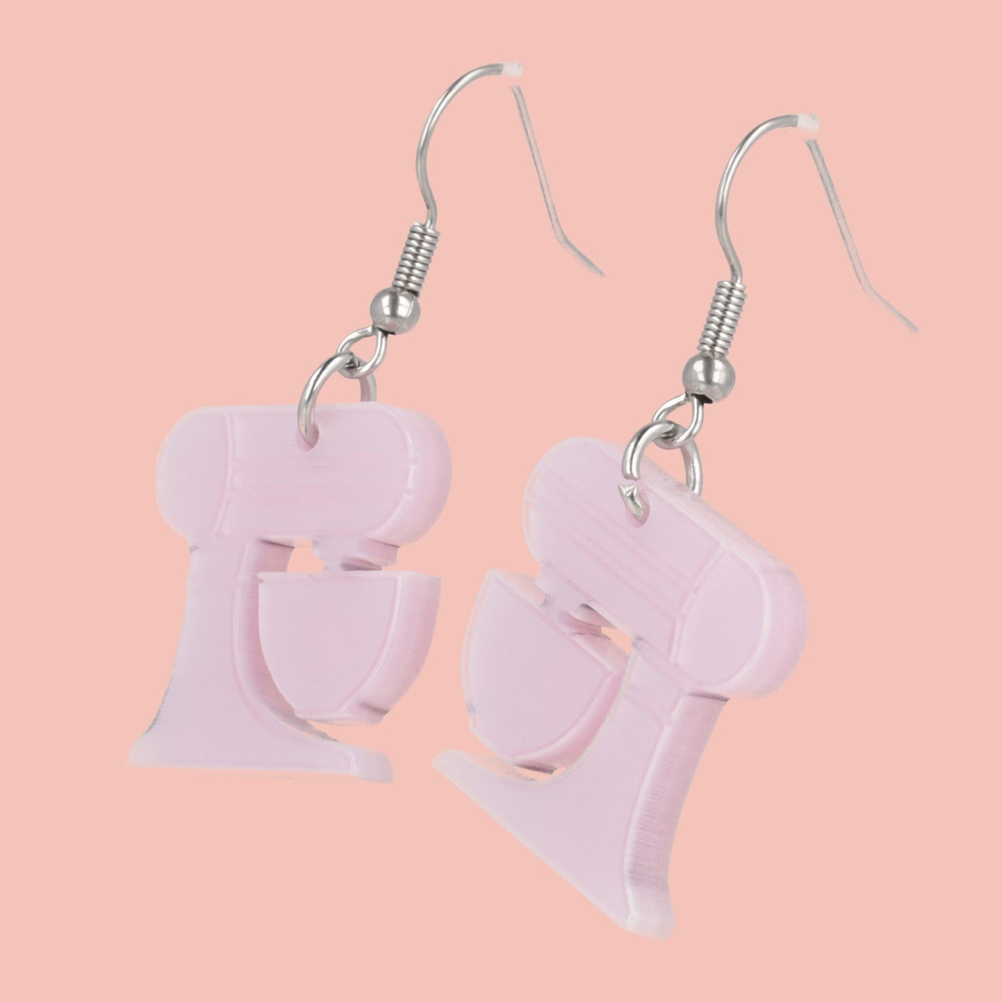 Pink Stand Mixer Earrings