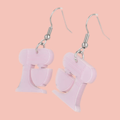 Pink Stand Mixer Earrings