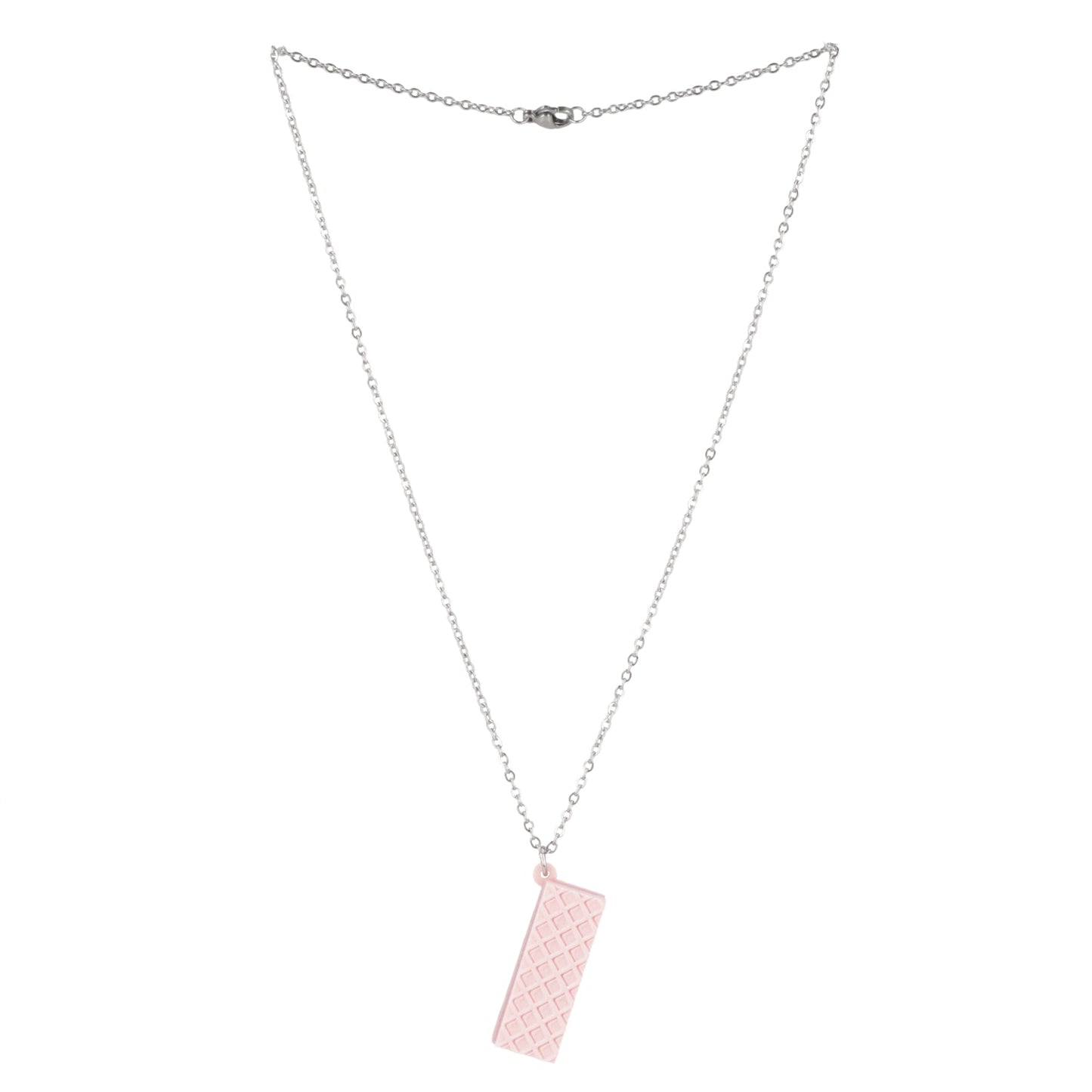 Pink Wafer Necklace