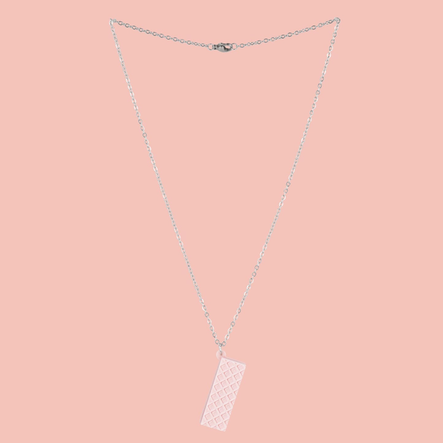 Pink Wafer Necklace