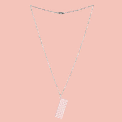 Pink Wafer Necklace