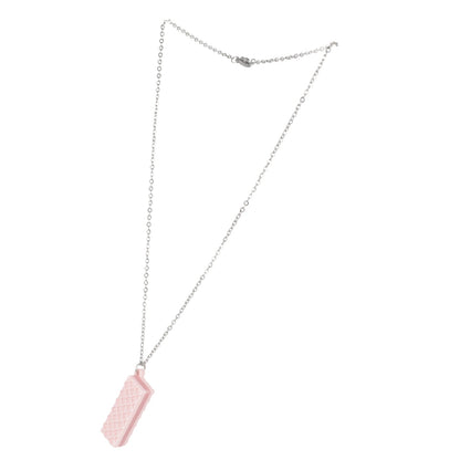 Pink Wafer Necklace