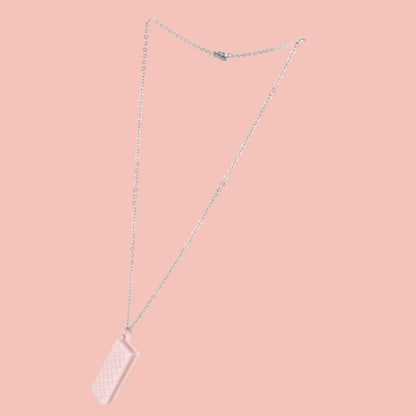 Pink Wafer Necklace