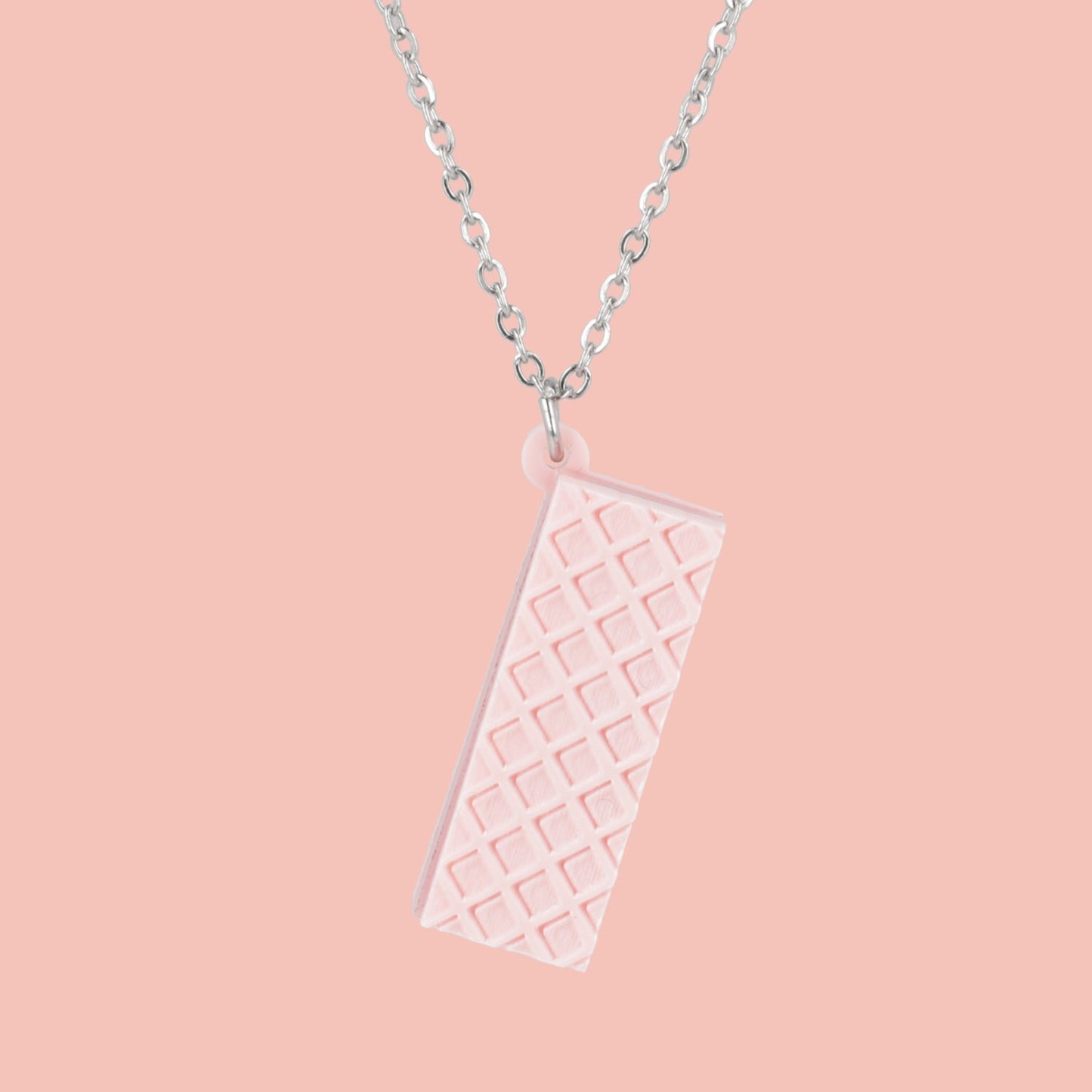 Pink Wafer Necklace