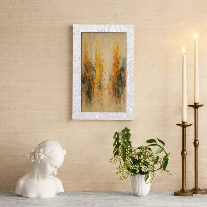 Handmade Poster Frames Mother of Pearl, White, 23 Sizes, for wall display