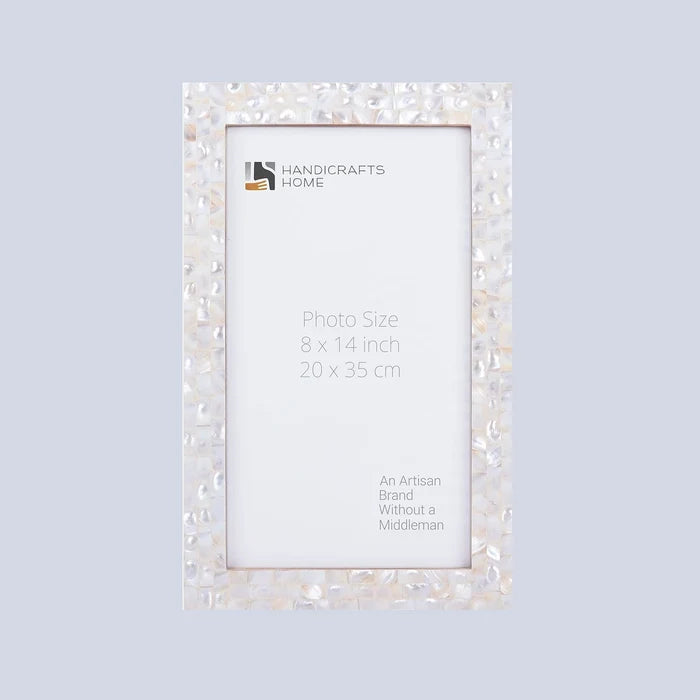 Handmade Poster Frames Mother of Pearl, White, 23 Sizes, for wall display