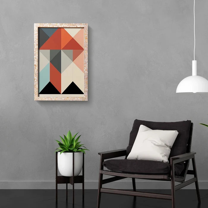 Handmade Poster Frames Mother of Pearl, White, 23 Sizes, for wall display