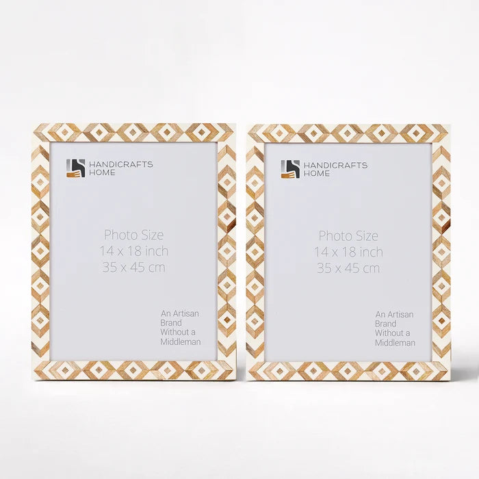 Handmade Poster Frames Marquet Array Resin Inlay Collection, 2 Sizes, for wall display