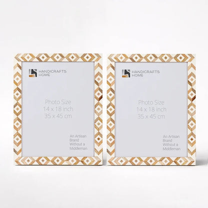 Handmade Poster Frames Marquet Array Resin Inlay Collection, 2 Sizes, for wall display