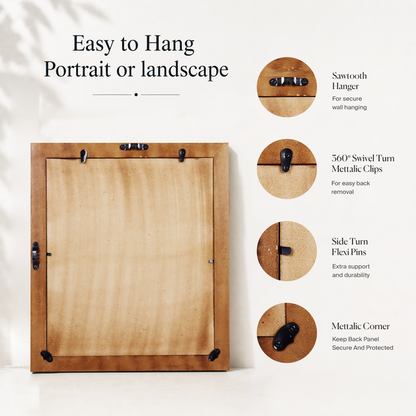 Poster Frames Marquet Array Resin Inlay Collection, 2 Sizes (Pack of 2)