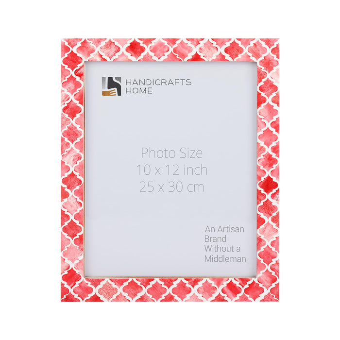Handmade Poster Frames Moroccan Bone Resin Inlay Collection, Red , 19 Sizes, for wall display