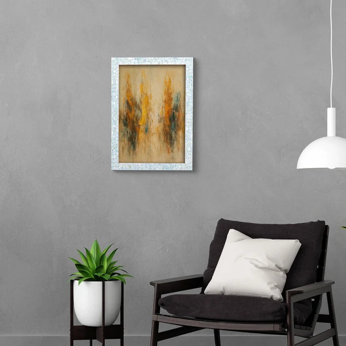 Handmade Poster Frames Mother of Pearl, Green, 20 Sizes, for wall display