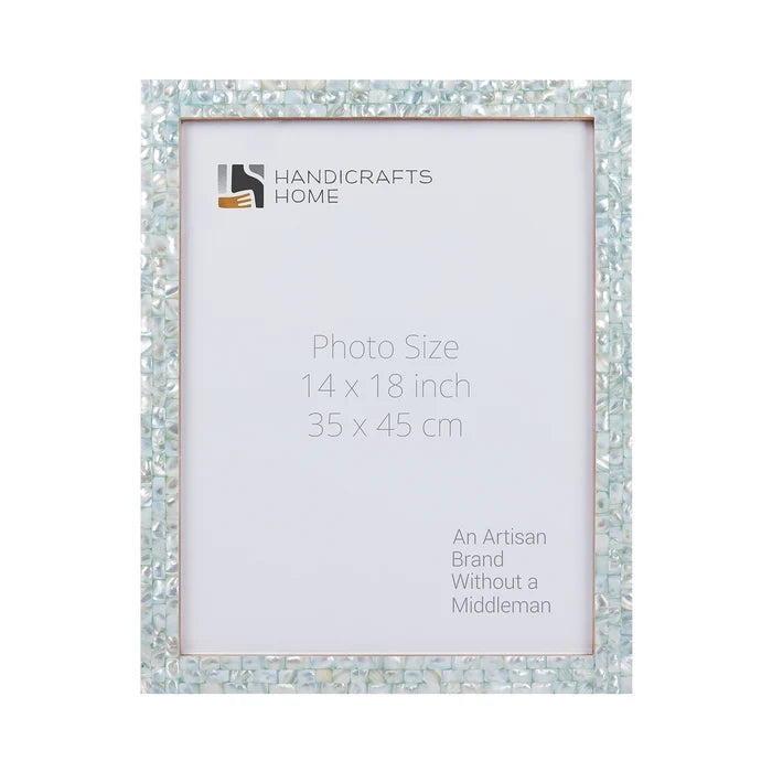 Handmade Poster Frames Mother of Pearl, Green, 20 Sizes, for wall display