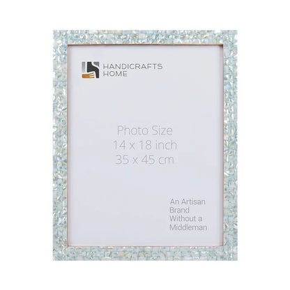 Handmade Poster Frames Mother of Pearl, Green, 20 Sizes, for wall display