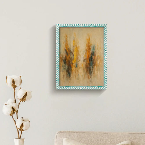 Handmade Poster Frames Taj Pattern Bone inlay Collection, Green, 21 Sizes, for wall display