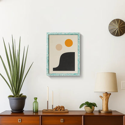 Handmade Poster Frames Taj Pattern Bone inlay Collection, Green, 21 Sizes, for wall display