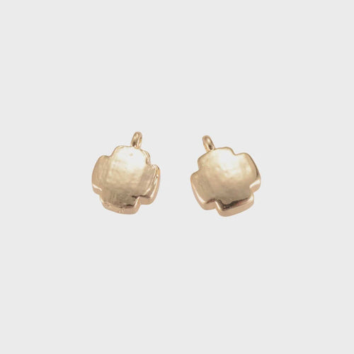 Puffed Cross Charm Puffed Cross Charm Charms