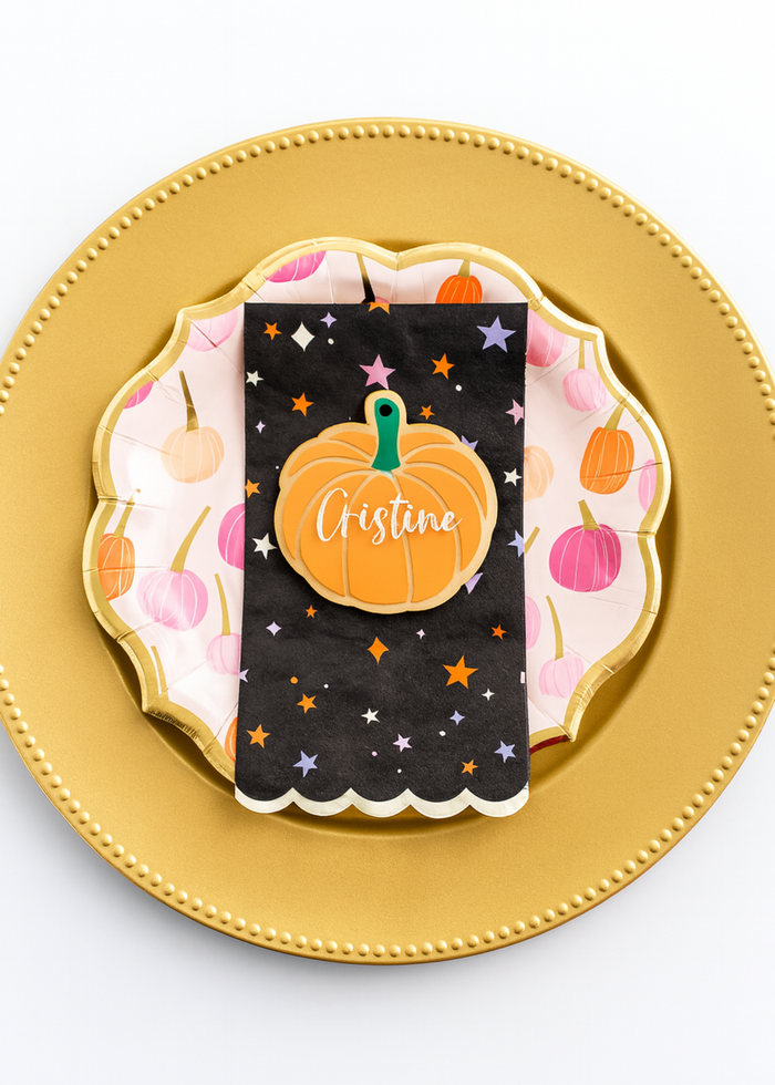 Pumpkin Halloween Boo Basket or Fall Placecard