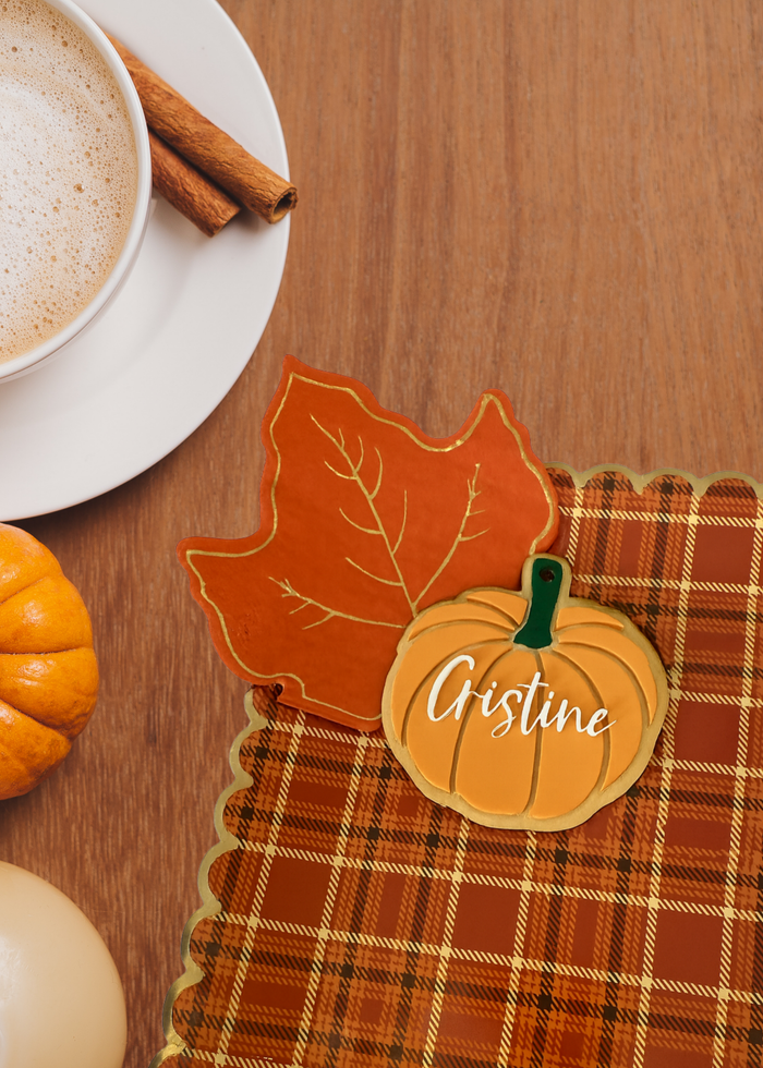 Pumpkin Halloween Boo Basket or Fall Placecard