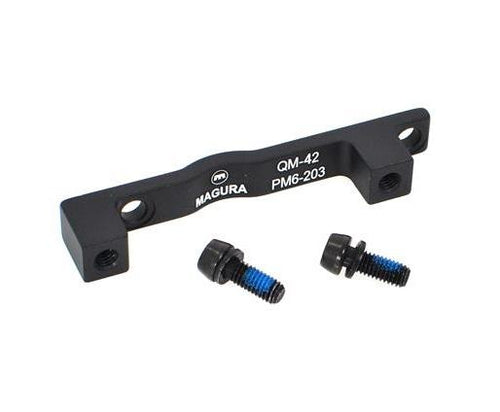 Magura QM42 Brake Caliper Adaptor, for 203mm rotor with PM 6" mounts