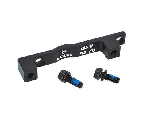 Magura QM42 Brake Caliper Adaptor, for 203mm rotor with PM 6" mounts