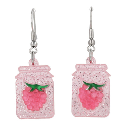 Pump Up The Jam Earrings - Raspberry