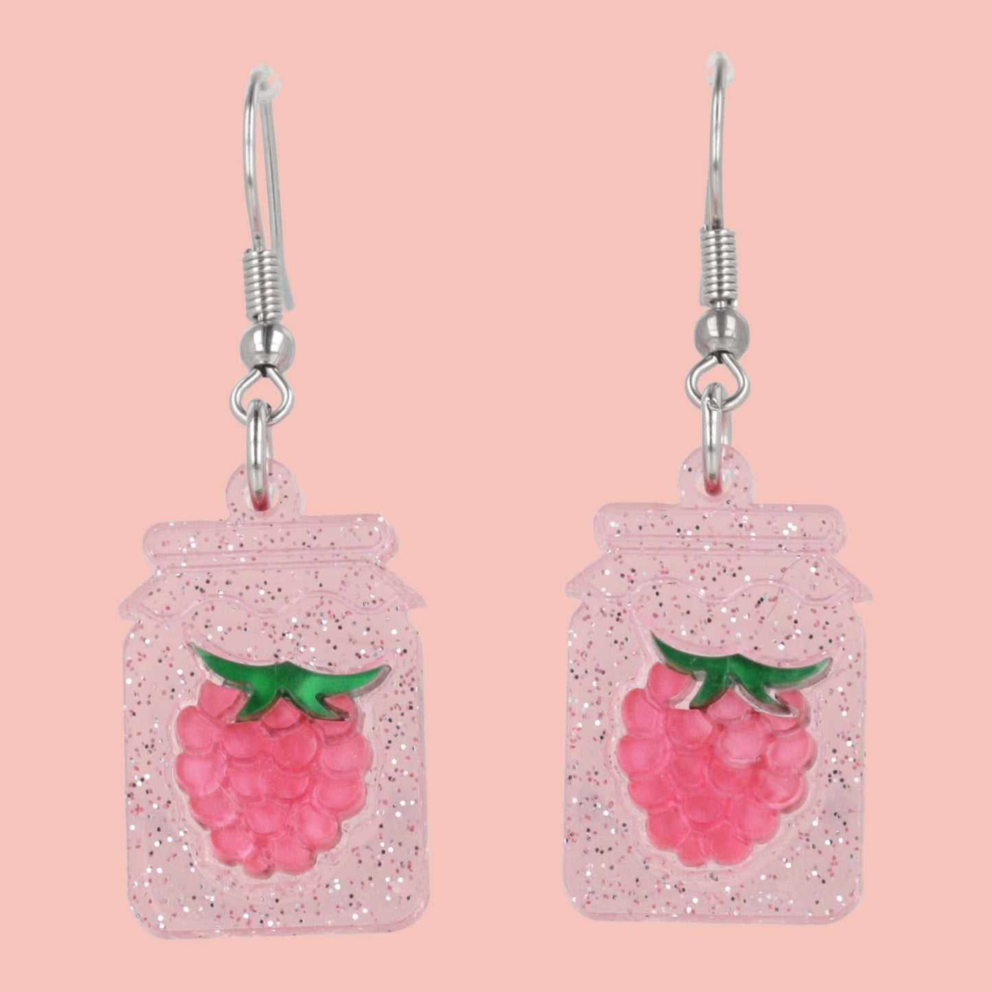 Pump Up The Jam Earrings - Raspberry