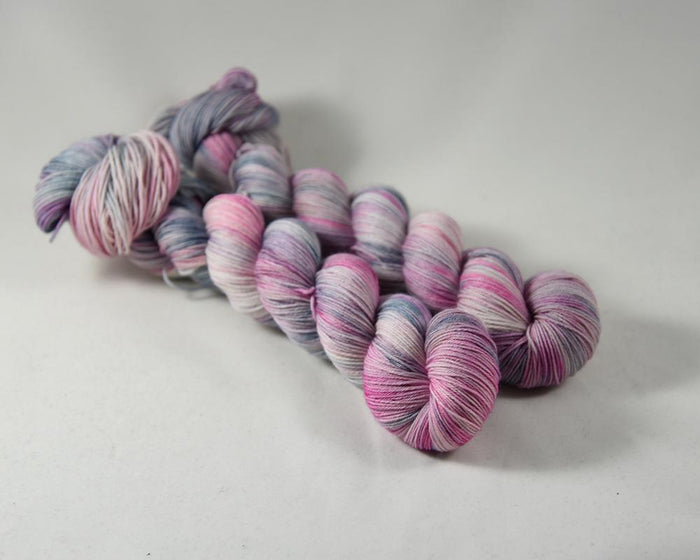 Destination Yarn fingering weight yarn Sakura at Lake Kawaguchiko