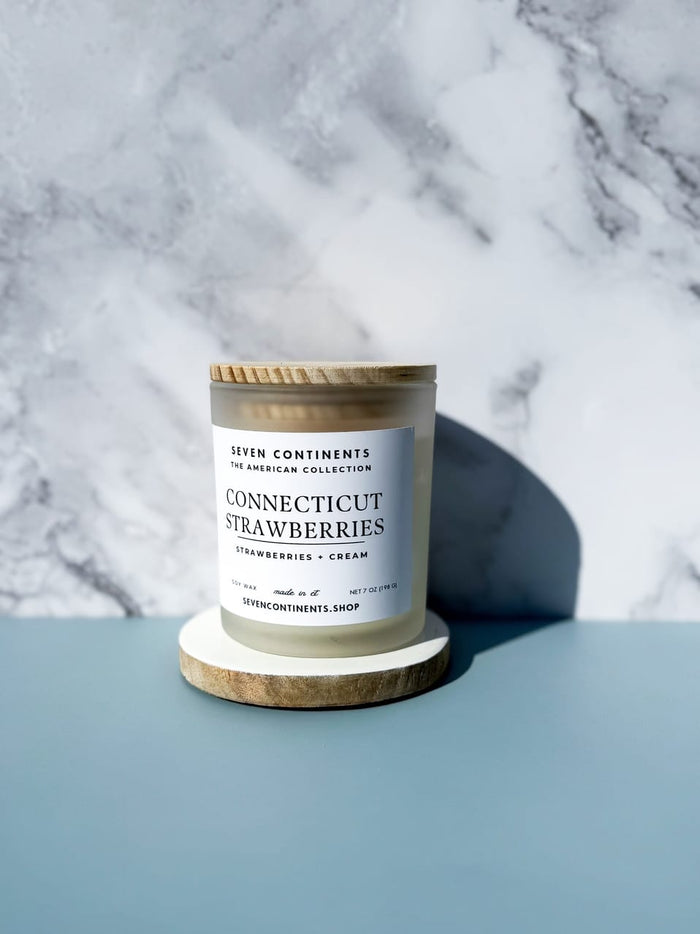 Seven Continents Connecticut Strawberries Candle Seven Continents Connecticut Strawberries Candle Candle