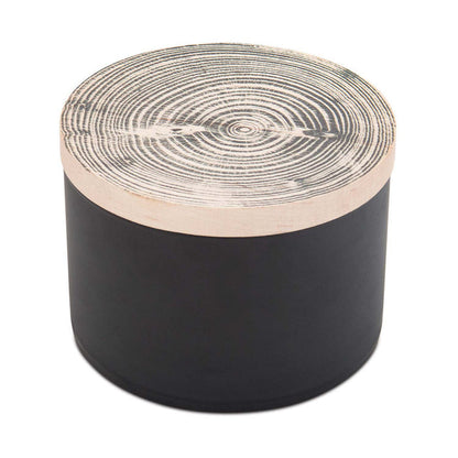 Skeem Black Wood Top Candle - STACY K FLORAL