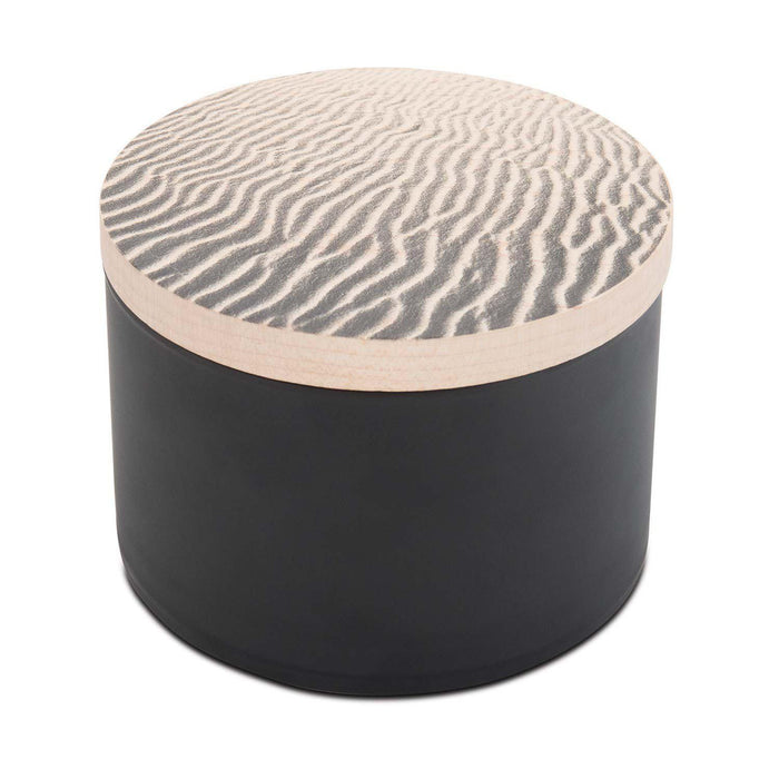 Skeem Black Wood Top Candle - STACY K FLORAL