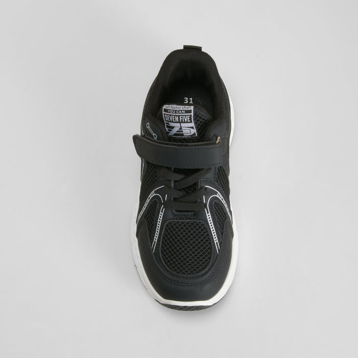 Sneaker con velcro negra SEVEN FIVE